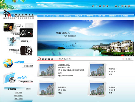 海南領(lǐng)航房地產(chǎn)營銷策劃有限公司網(wǎng)站建設(shè)